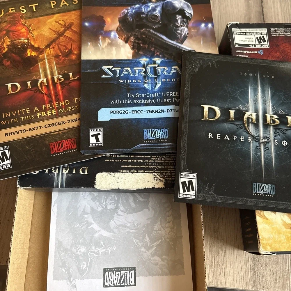 Diablo III & Reaper of Souls Expansion Pack PC DVD Game 2012, see notes